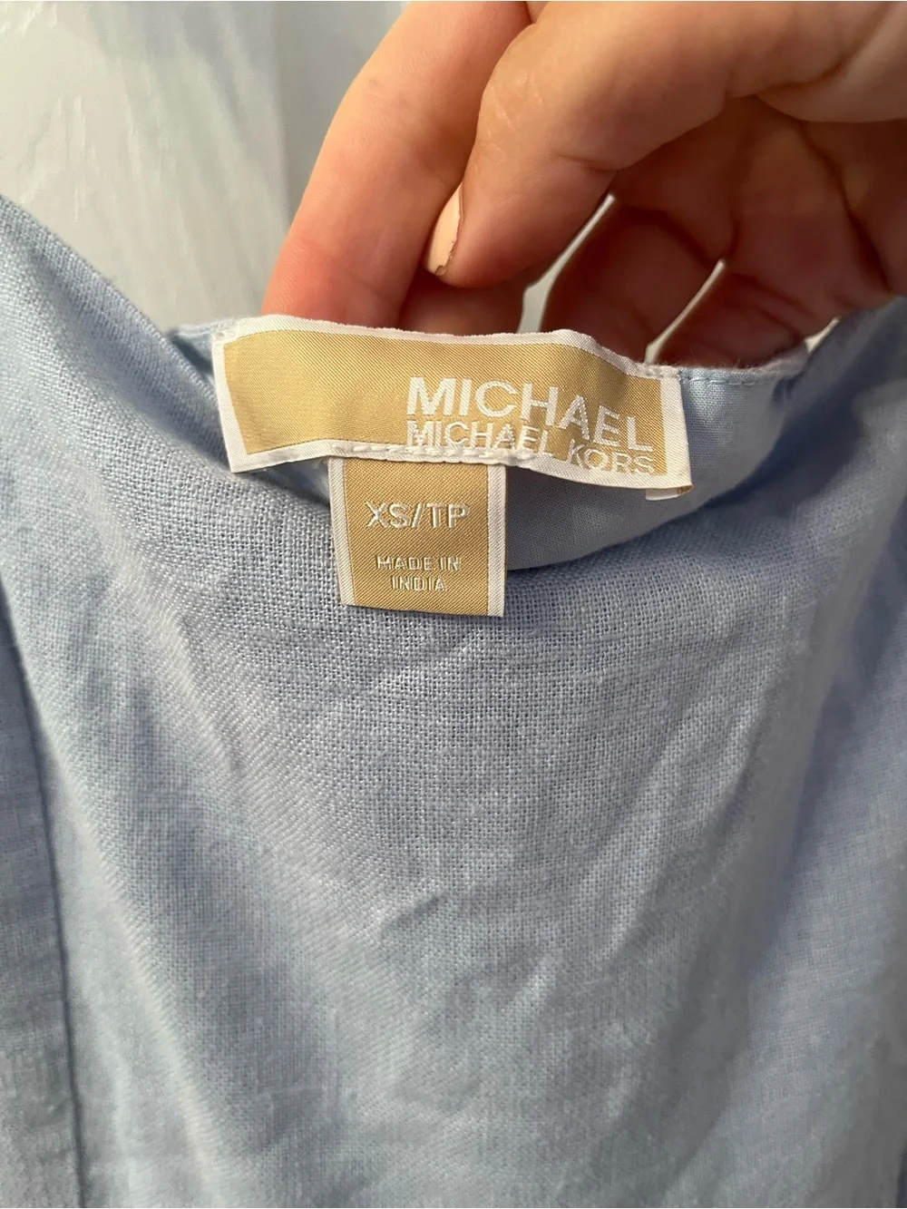 Michael Kors Light Blue Tiered Sundress